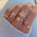 Flower Ring Set