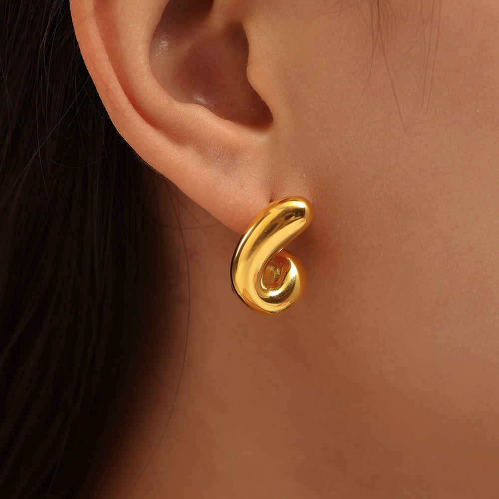Spiral Stud Earrings