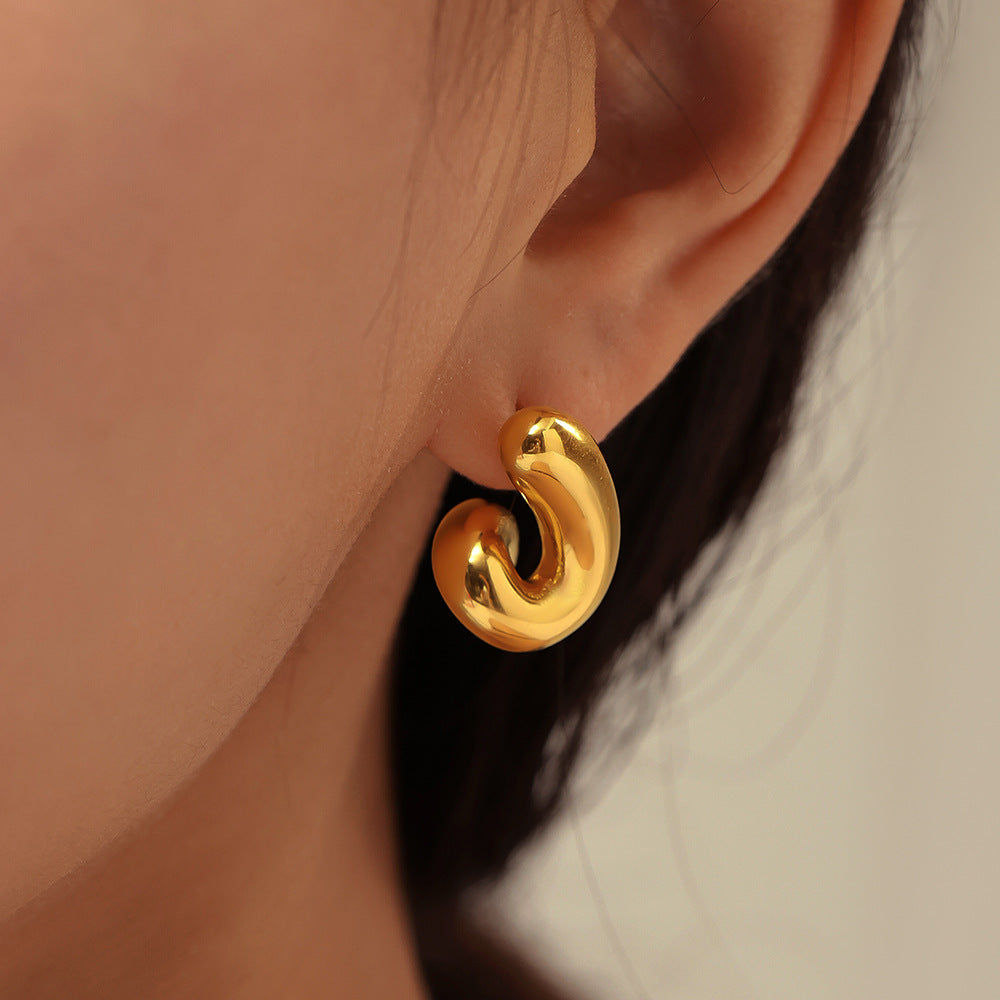 Spiral Stud Earrings