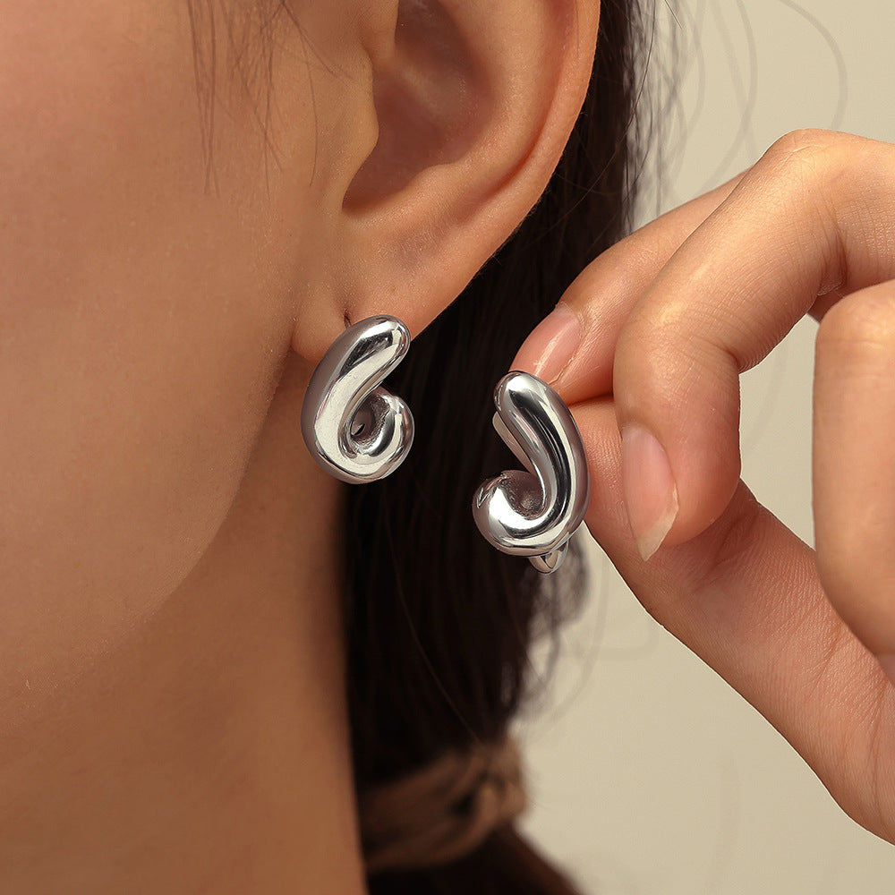 Spiral Stud Earrings