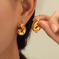 Spiral Stud Earrings