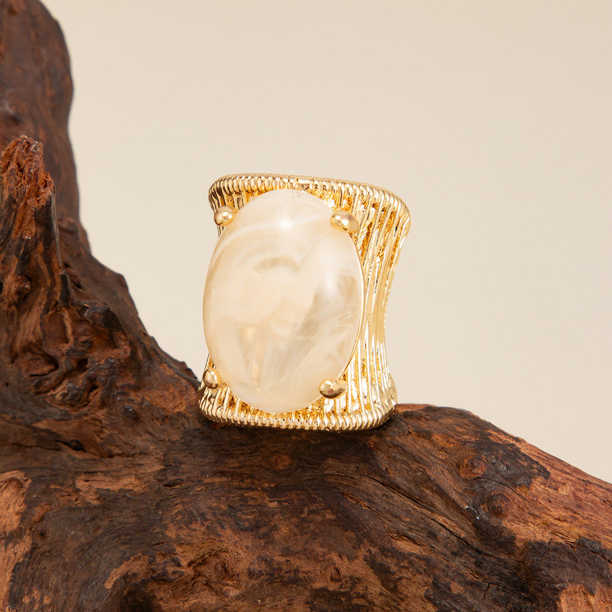 Resin Geometric Ring