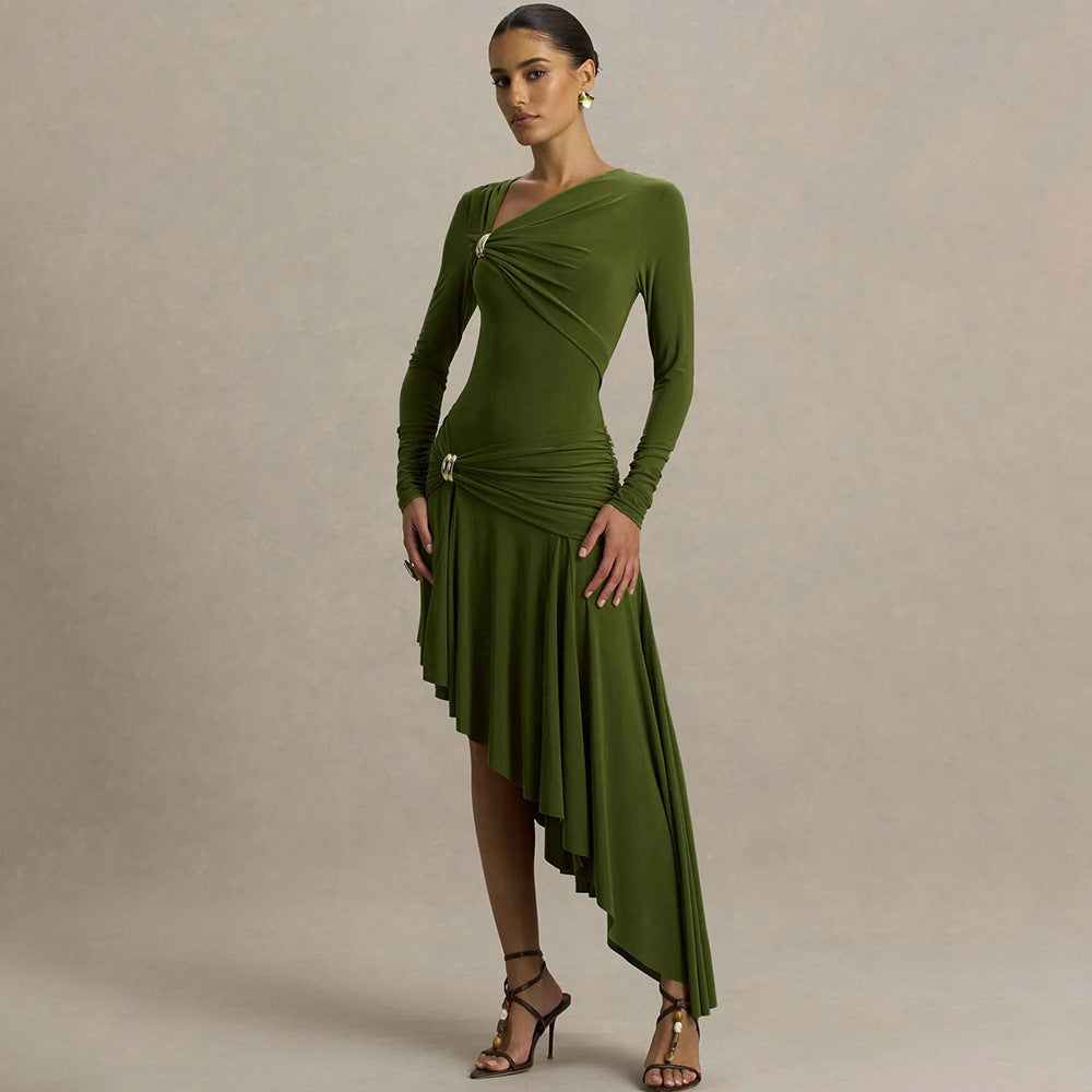 Asymmetrical  Long Dress