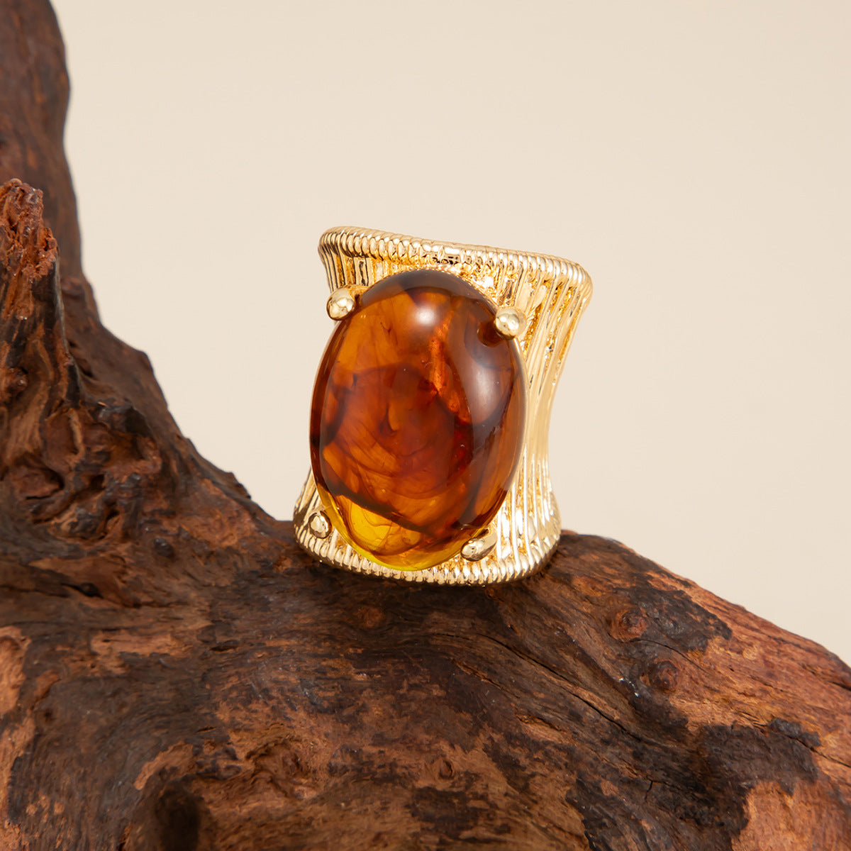 Resin Geometric Ring